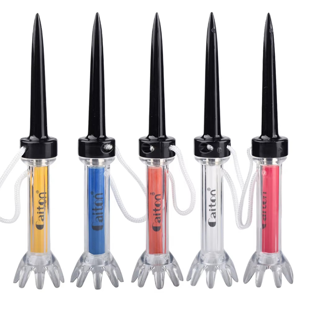 Golf Tees Brand New 5Pcs/ Bag 90Mm 3.11 Inch Caiton Golf Ball Tees Nail Plastic Ball Tee Set Magnetic Tee Multicolor